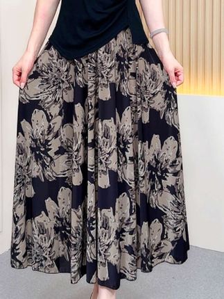 夏季新款#印花半身裙#宽松时尚#跳舞裙#大摆裙#半身裙