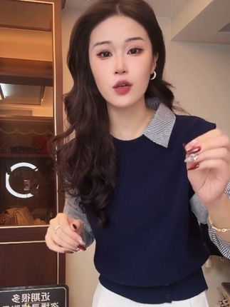 #高级感穿搭 高级感气质慵懒洋气拼接假两件衬衫#简约穿搭 #穿出高级感 #职场穿搭 #穿搭分享