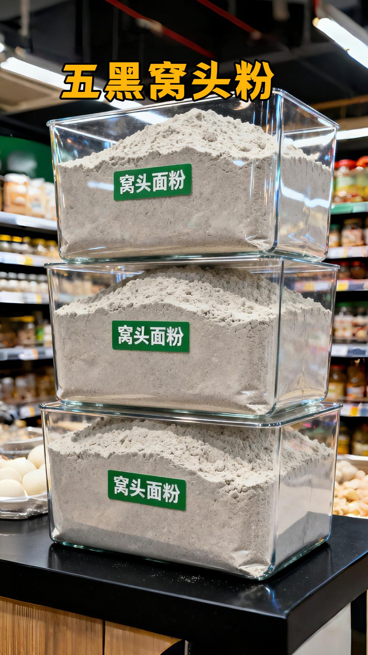 家人们,山乡妹五黑窝头粉必须冲!黑芝麻、黑豆、黑米、黑桑葚、黑木耳,再配黄豆玉米,加水揉成团蒸熟,窝头蓬松带点嚼劲,咬一口全是谷物的醇香,微微的清甜来自食材,一点不寡淡。早餐蒸两个,配杯牛奶顶饱一上午;晚餐当主食,五谷粉,粉质细腻好操作,让这袋五黑粉承包你的健康主食,好吃又省心#山乡妹五黑窝头粉 #五谷杂粮粉 #黑食材粉 #超便宜超划算
