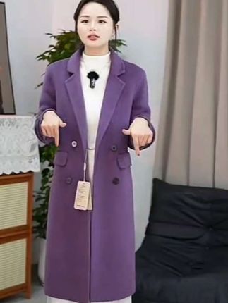 【山羊绒+天丝】2快衣布高奢气质百搭显瘦小个子双面羊绒大衣2501#好物分享🔥 #新款上新#修身显瘦#时尚潮流穿搭#又酷又飒