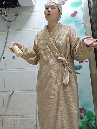 #可穿长袖浴巾 #方便又实用