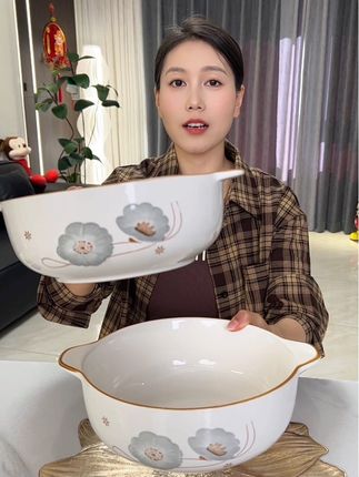 #陶瓷餐具#陶瓷汤碗#大汤碗#颜值餐具 #汤碗