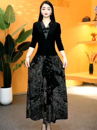 #连衣裙 #新款上新 #气质穿搭 #假两件 #谁穿谁美