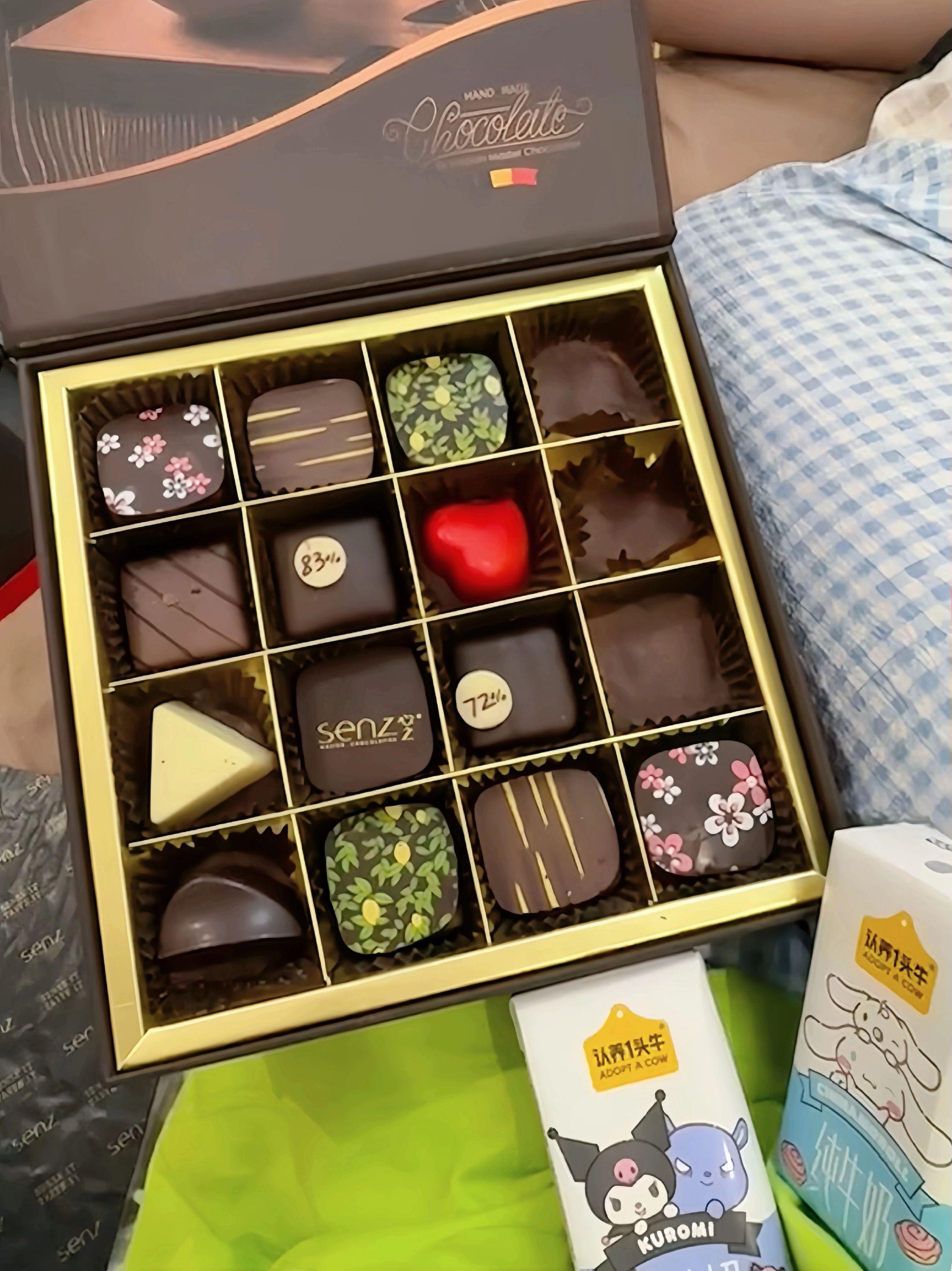 总说雪吻代表冬天 但冬天来临之际 收到的是更好的senz#senz #心之巧克力