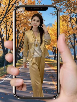 穿上这套新中式缎面套装,谁敢说不是豪门贵气女主既视感? #新中式穿搭 #国风古韵 #新中式国风套装 #初秋穿搭 #穿出自信穿出美丽
