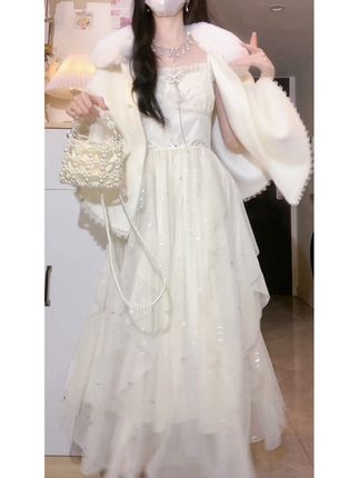 哇塞她好高贵特仙气哎,首发设计款新中式仙女裙套装裙“现实不是电影,错过了就真的没有了” #新中式穿搭 #仙女裙