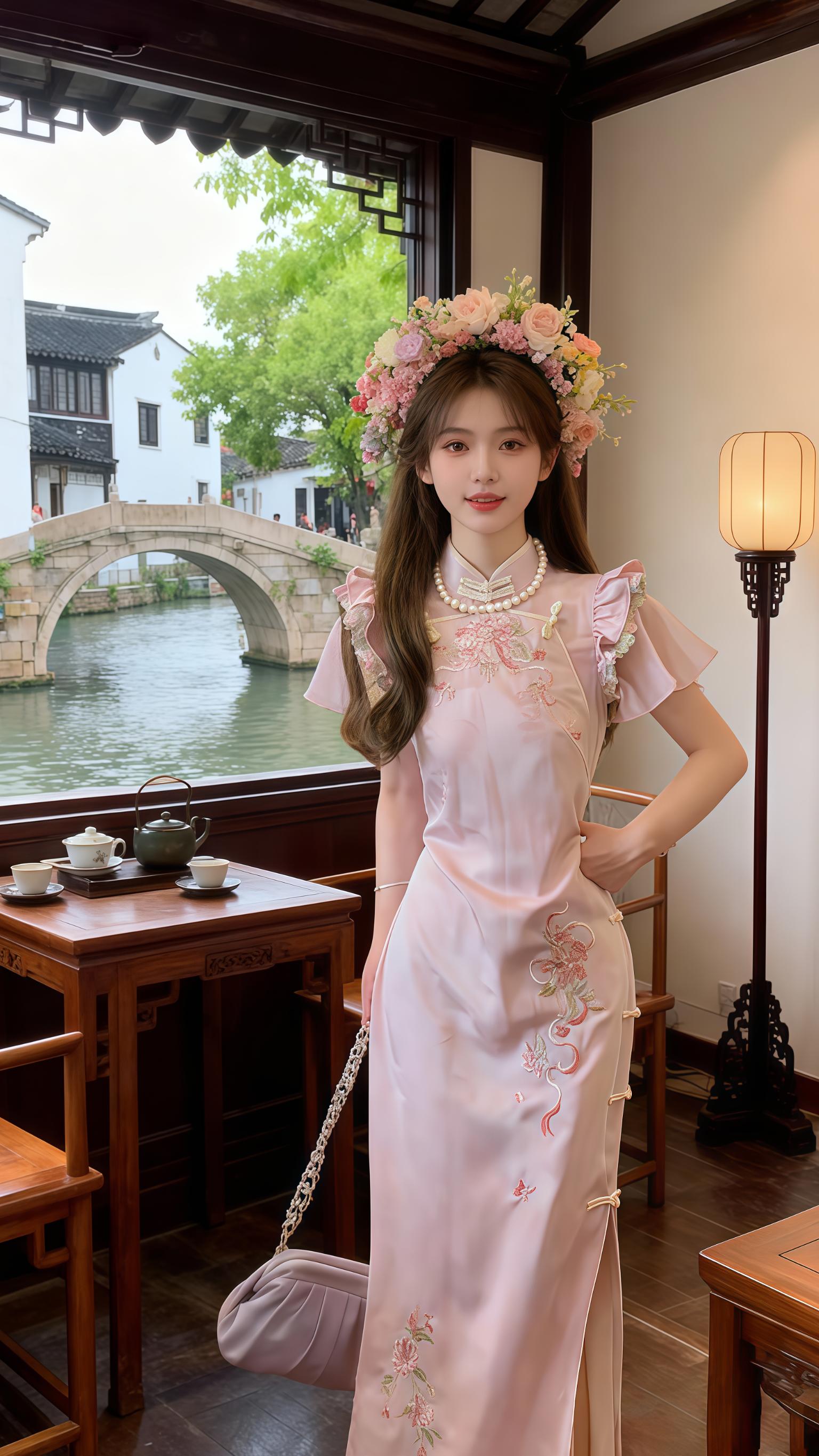 #气质仙女裙穿搭 #中式美学服饰 #国风古韵 #中式风穿搭 #好美的精神宝地