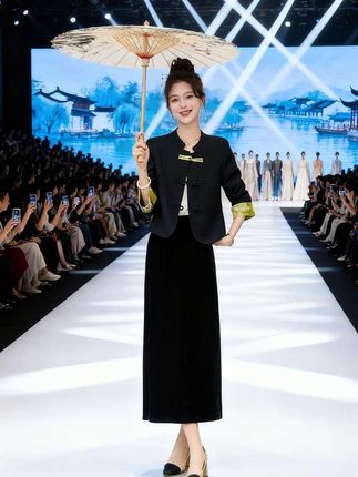 #高级感穿搭 #国风外套穿搭 #新中式国风到底有多美 #旗袍秀一秀女子好温柔 #国风古韵