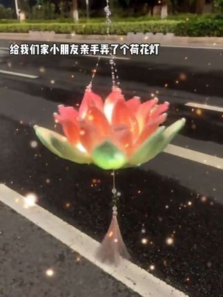 中秋节快乐呀~#莲花灯 #莲花灯笼 #中秋节