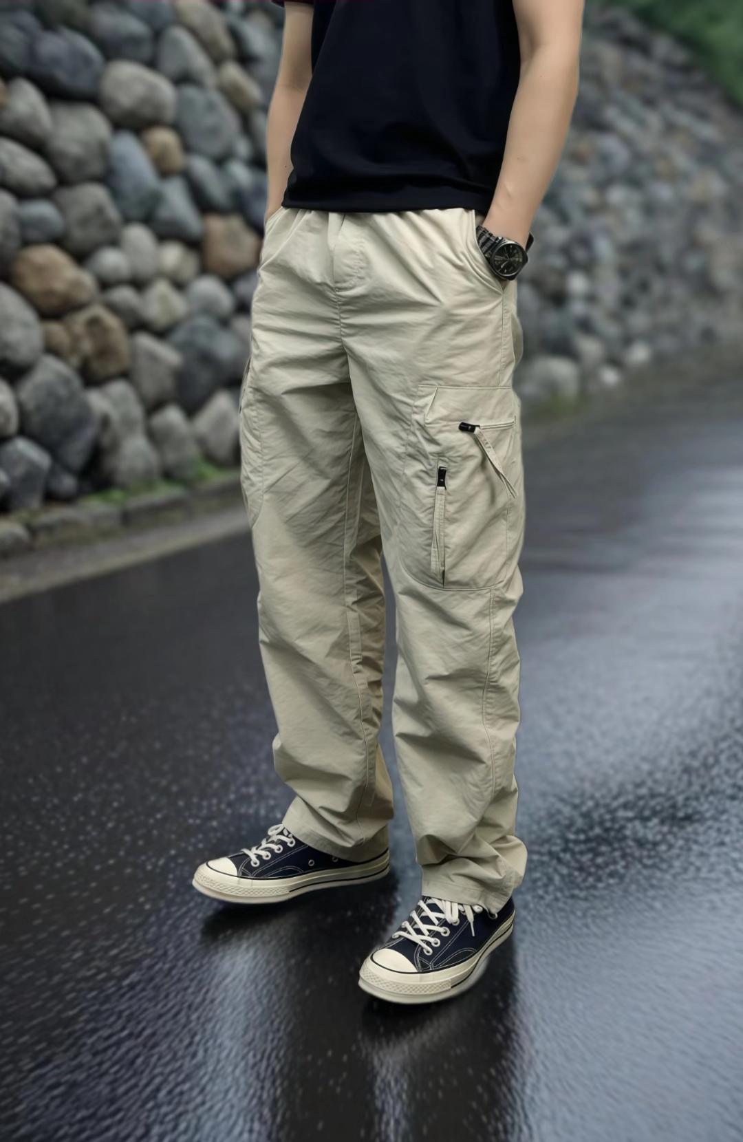 #工装裤穿搭 #男生穿搭 #男装裤子 #男士休闲裤 #街头穿搭 【作品背景由Ai生成】