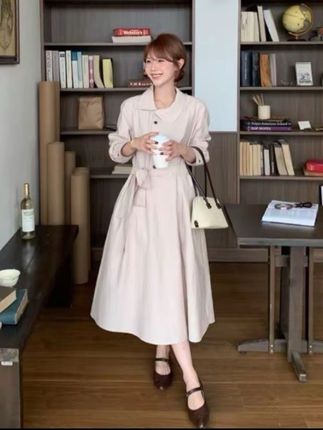 时光恋人连衣裙#韩范穿搭 #新衣服可以治愈各种不开心 #韩系女孩 #时髦穿搭 #尝试一个新look