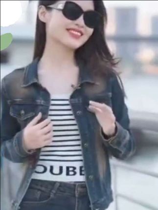 春秋新款时尚弹力牛仔喇叭裤#穿搭 #穿出自己的风格 #穿搭技巧 #