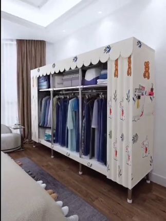 #衣物收纳柜 #大容量储物收纳柜 #收纳整理 #布衣柜收纳箱 #化妆收纳一体柜