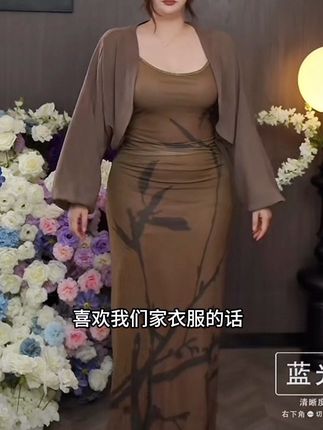 #显瘦连衣裙 #微胖穿搭 #大码女装 #优雅气质 #通勤搭配