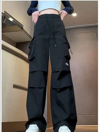 吉普运动 美式高腰工装裤女春秋季防泼水宽松冲锋裤#男生穿搭 #男女同款 #春秋新款 #休闲裤 #高级感穿搭