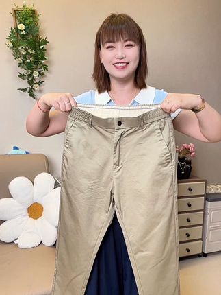 品牌精梳棉的冰丝九分裤,太适合腿粗夸宽屁股大的男士了#百搭裤子 #休闲裤 #遮肉显瘦 #夏季穿搭 #九分裤