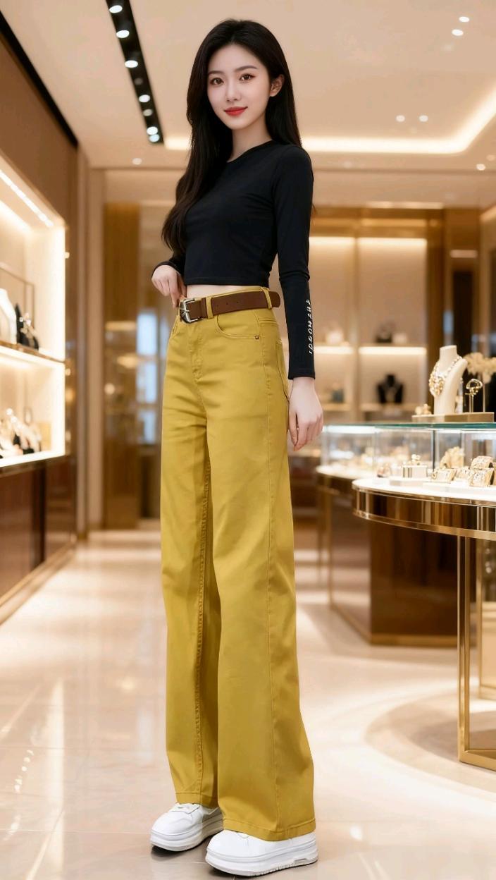 #优雅美人步 #显高显瘦显腿长 #百搭裤子 #春秋穿搭 #减龄气质