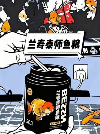 BESSN兰寿金鱼专用饲料泰狮狮子头高蛋白下沉小颗粒家用沉底鱼粮