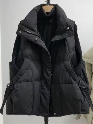 胖mm大码棉服马甲女外穿洋气秋冬2025新款无袖坎肩立领外套#外套穿搭 #秋冬穿搭 #女装#马甲