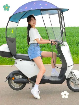 #电动车雨棚新款