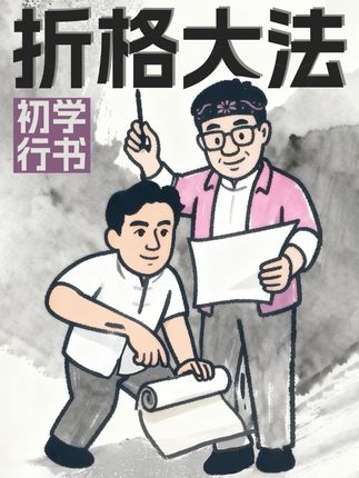 写字基础,折格方法就不基础 刚开始练行书要折竖格来保持轴线?教你一招快速折格,摆脱瓦楞折痕,书写体验up up! #每日分享 #书法 #书法教学 #行书 #毛笔字