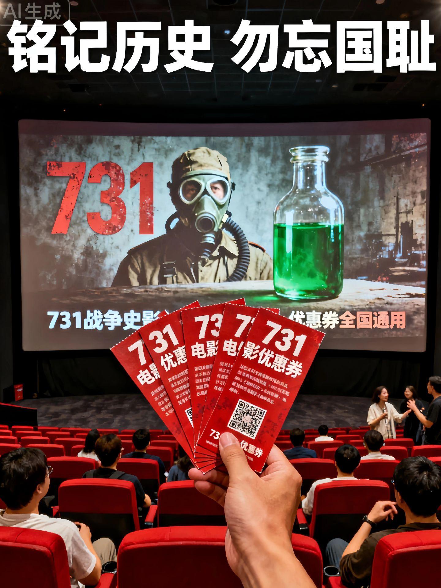 让我们走进影院,牢记这段历史,勿忘曾经的苦难! #铭记历史 #勿忘国耻 #电影731将上映5个版本