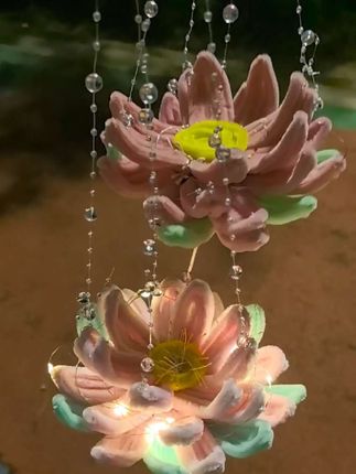 #手工diy #莲花灯 #中秋节莲花灯 手工diy扭扭棒荷花灯手工材料包中秋节灯笼莲花灯#原创视频 #真好看