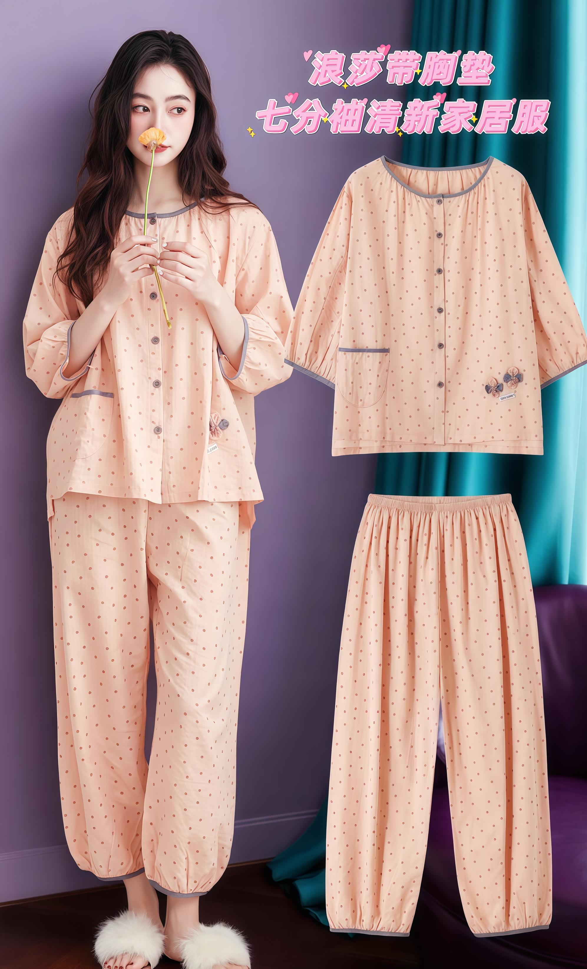 被问爆!浪莎这套带胸垫家居服承包三季舒服!宝子们,挖到跨季宝藏!浪莎七分袖两件套,带胸垫+薄款设计,春夏秋穿都合适,宽松大码藏肉一绝💯 清新配色太戳我!像加了滤镜,七分袖刚好露手腕显纤细,宅家拍睡衣大片巨出片📸 薄款面料透气到飞起,贴肤穿凉丝丝不闷汗,夏天开空调、春秋单穿都舒服,睡觉翻身都没束缚感。 自带胸垫是王炸!不用穿内衣的快乐谁懂👏?下楼拿快递、倒垃圾套上就走,宽松版型藏小肚腩,160斤穿都松快不紧绷。 浪莎老牌子细节顶!走线工整没线头,胸垫固定超牢,机洗也不移位。几十块钱三季穿的幸福感,性价比直接封神~ 别等断码,缺了这套,舒适感都要减半😭 赶紧冲!#穿搭 #强烈推荐 #每日分享 #在家也要美美哒 #喜欢就关注我吧 @DOU+小助手 @DOU+上热门 @抖加🔥上热门🔥dou+🔥热点宝