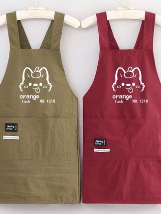 夏季厨房薄款围腰防泼水做饭耐脏餐饮防油男女工作服罩衣无袖定制 #围裙 #防水防油#耐磨耐脏#夏季新款 #透气舒适