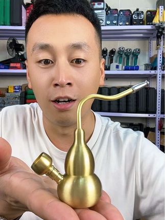 #黄铜葫芦烟斗 @好物分享🔥