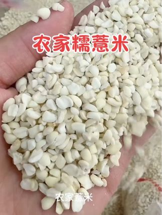 农家去壳碾碎去壳糯薏米#薏米 #糯薏米 #薏米茶 #薏米糕 #农产品 @DOU+小助手 @抖音小助手 @DOU+好生意
