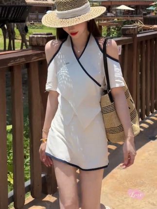 #出游穿搭 #夏季穿搭 #时尚气质女装#百搭两件套#毫不费力地打开初秋穿搭