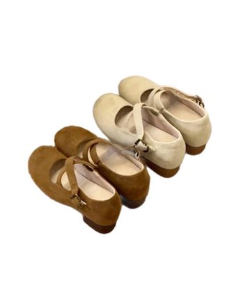 晚睡兰•内增高7cm秋冬新款交叉扣带玛丽珍晚晚鞋女法式温柔浅口