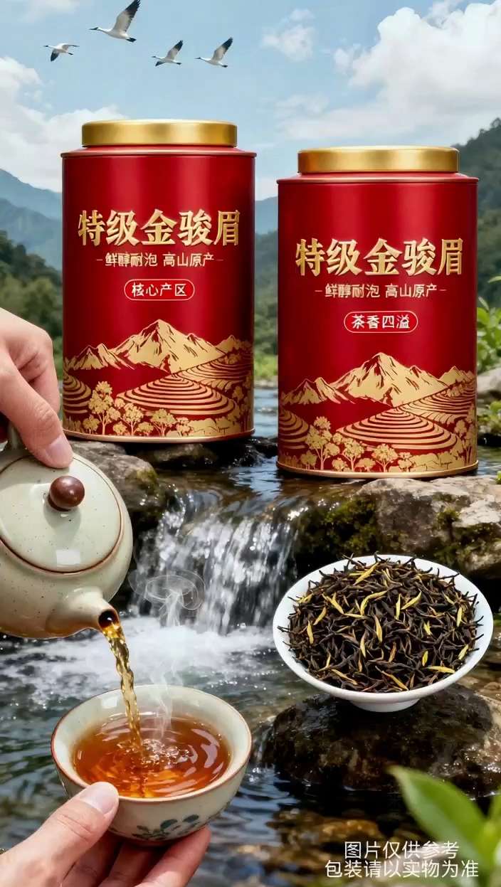 特级金骏眉红茶。#今天你喝茶了吗 #爱喝茶的关注我 #口粮茶推荐 #茶生活 #抖音推广