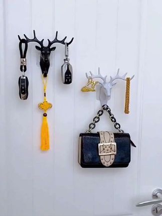 轻奢美式鹿头挂钩置物架即是挂钩又是装饰品,关键它寓意好,招财纳福吉祥鹿,美观大气上档次#挂钩#置物架#鹿头挂钩#免打孔挂钩 #美观大气上档次