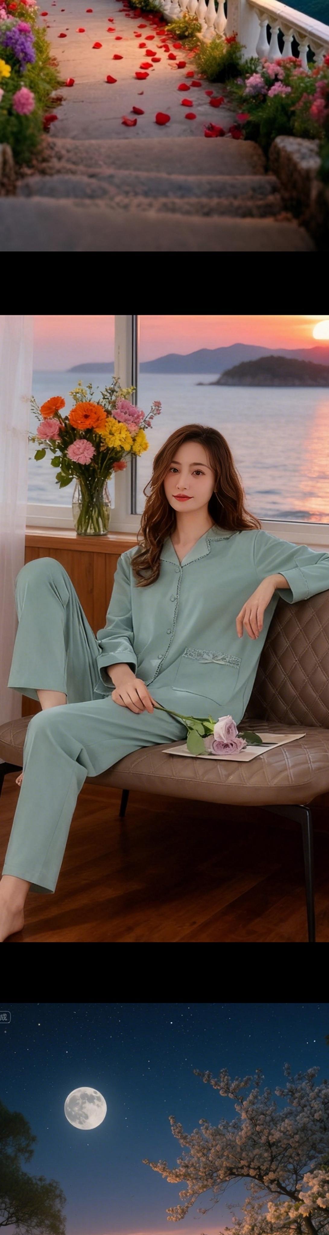 #家居服套装 #在家也要美美哒 #每日分享 #睡衣外穿 #舒适家居服