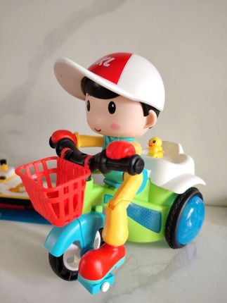 儿童电动特技三轮车#儿童玩具 #网红玩具 #发光玩具 #哄娃神器 #电动玩具