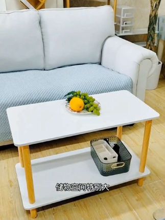 现代简约款,放哪都合适的#小茶几#双层小桌子 #方形茶几 #出租房小茶几