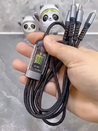 【热卖中】300W快充数据线,自己3个头,不管什么品牌的手机都可以充,出门再也不用带一堆线了,方便又实用#三合一快充数据线#手机快充数据线推荐