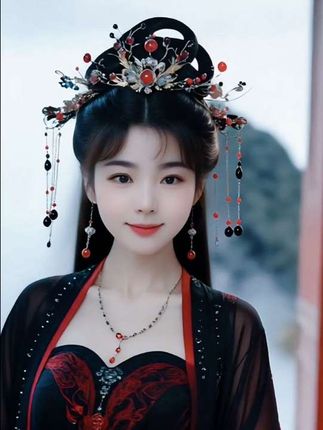 一袭古风华服,点点珠翠生辉,梦回千年画卷🌸✨ #古风穿搭 #汉服之美#家人们早上好☕☕☕祝大家周末愉快🌹🌹🌹@DOU+小助手