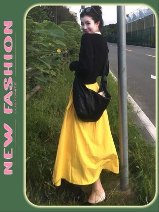 高级感假两件黑色针织开衫卫衣女高腰黄色半身裙两件套22595#你今天真好看 #一起变好看 #与众不同 #时尚套装 #爆款热卖中