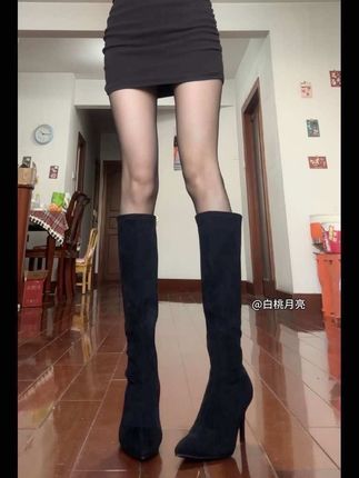 终于找到小鸟腿也能穿的高跟靴了! #高跟靴 #靴子 #靴子推荐