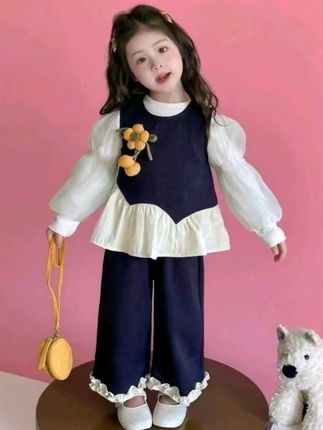 女童春秋款套装2025新款洋气时髦儿童向日葵女孩宝宝秋季秋装早秋#高品质童装 #谁穿谁好看系列 #生女儿就要这样穿 #童装搭配每日更新 #纯棉
