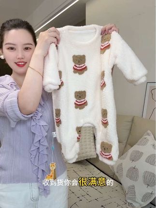 又洋气又保暖,品质特别好,男女宝宝都可以穿#萌娃穿搭 #婴幼儿服饰 #婴童服装 #加绒保暖 #连体衣