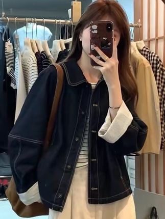 #今日穿搭 #休闲穿搭 #简约穿搭 #韩式穿搭 #秋季牛仔外套