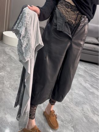 #莫代尔棉秋裤 #蕾丝花边打底裤 #裤里丝 #穿搭
