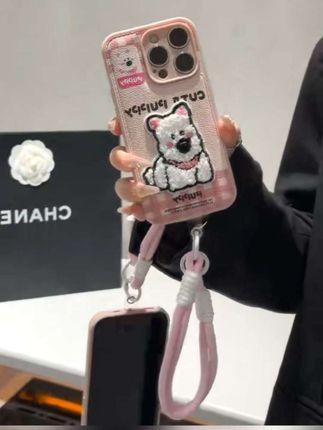 cute西高地挂绳适用iPhone苹果16promax手机壳华为vivo小米15oppo:#手机壳 #手机壳推荐 #这个手机壳真的长在我心巴上了 #仙女必备 #少女心爆棚