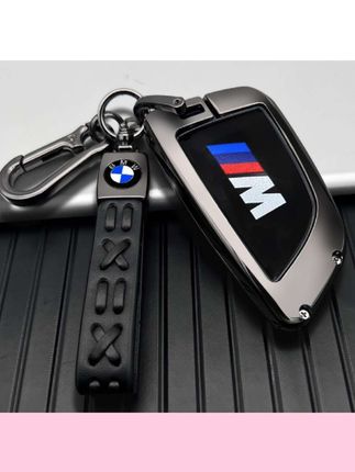 宝马5系钥匙套530高档五系525li包3系刀锋X3X5壳X6车X7合金扣男士#汽车钥匙套#汽车用品