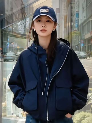 #加绒加厚 #短款外套 #派克服 #冬季穿搭 #显瘦穿搭