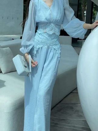 #品牌女装#新款拼接设计套装 #出游穿搭 #女装两件套